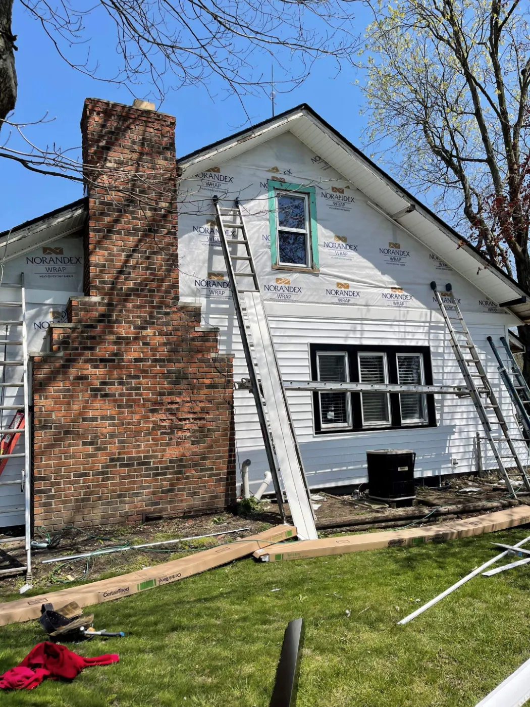 Fiber cement siding installed on a Glen Oaks Commons home
