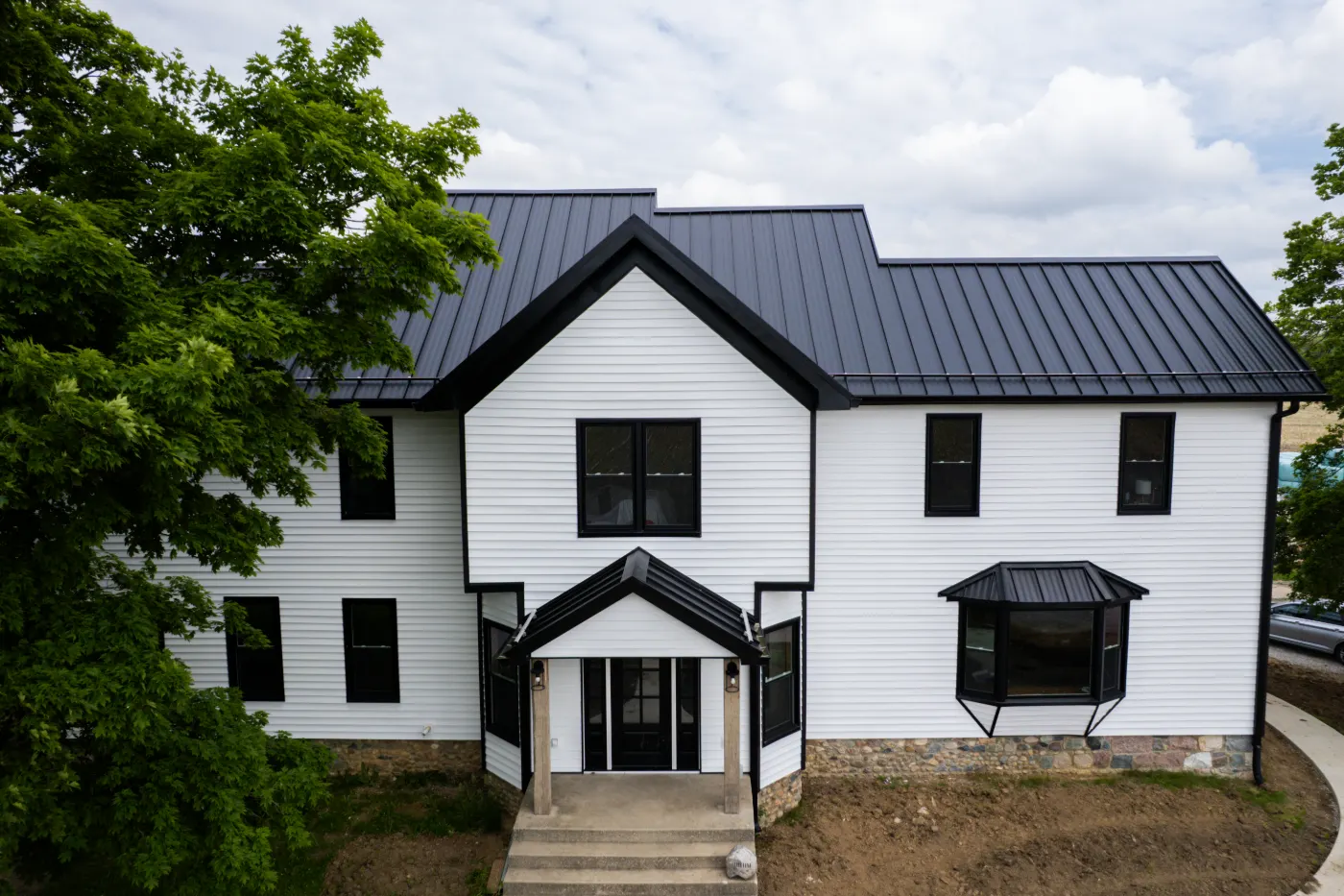 Trim and flashing detail on a Glen Oaks Commons siding job